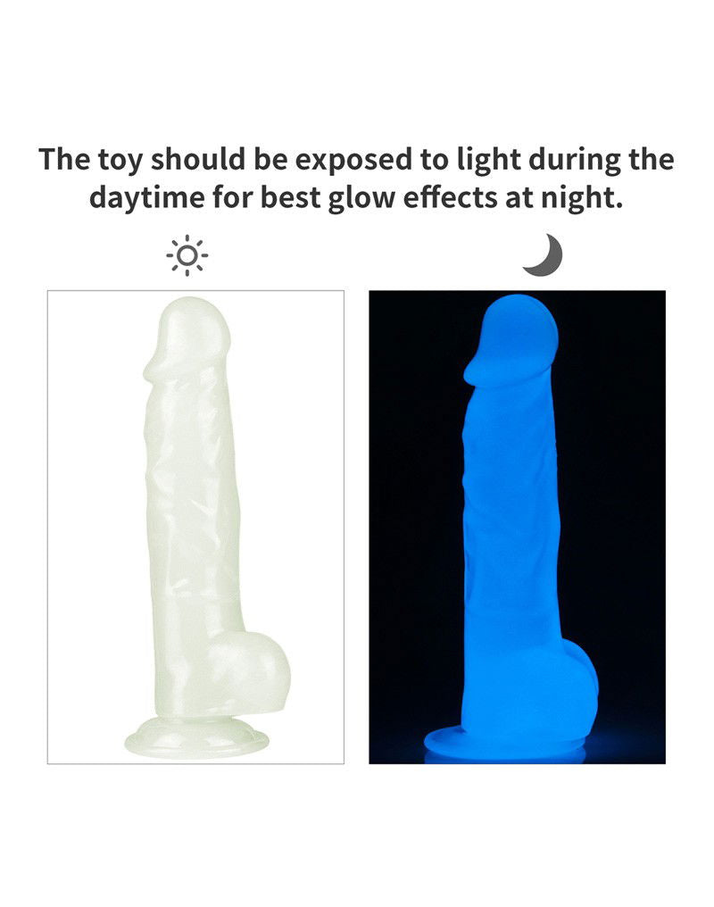 LoveToy - Lumino Play Dildo 21.5 cm - Glow in the Dark