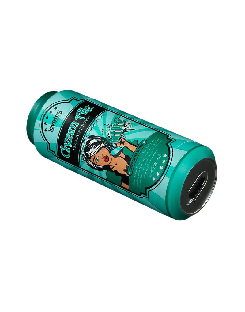 LoveToy - Pleasure Brew Cream Ale Mouth Masturbator - Groen & Nude