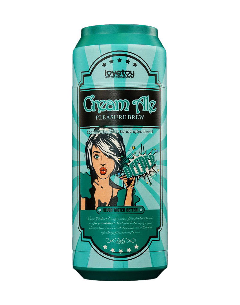 LoveToy - Pleasure Brew Cream Ale Mouth Masturbator - Groen & Nude