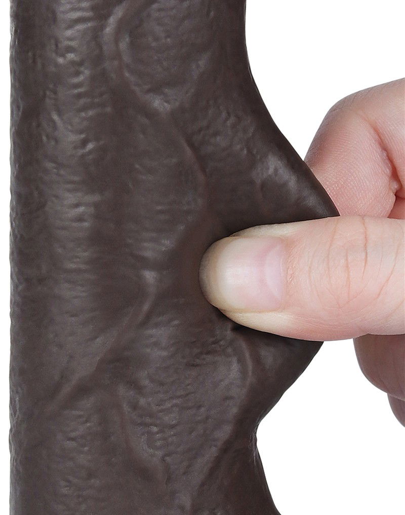 LoveToy - Aftrekbare dildo 18,3 cm (Ø 3,5 cm) - Zwart