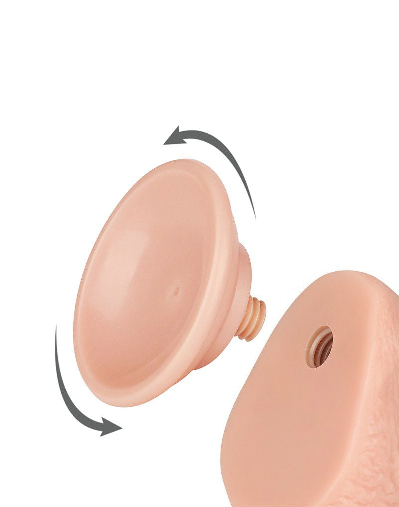 LoveToy - Aftrekbare dildo 19.5 cm (Ø 3.5 cm) - Nude