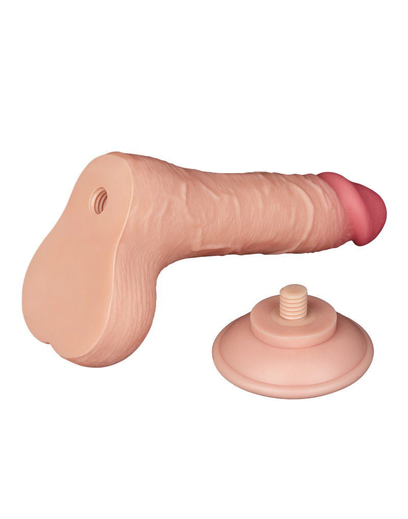 LoveToy - Aftrekbare dildo 19.5 cm (Ø 3.7 cm) - Nude