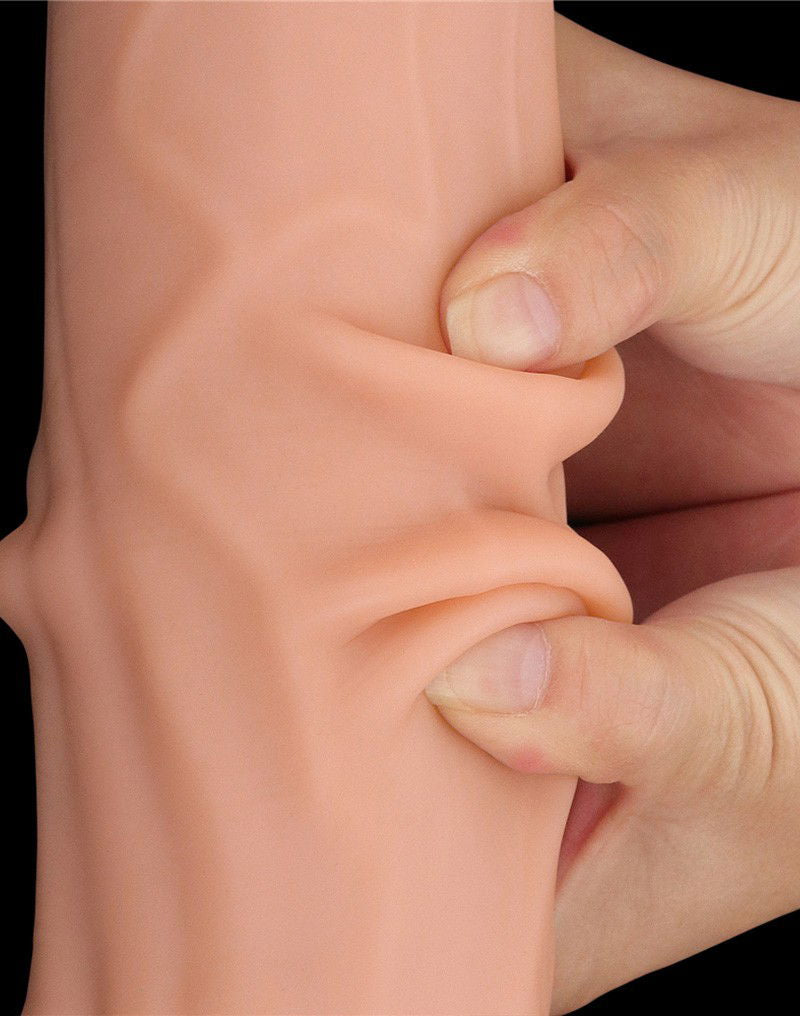 LoveToy - Sliding Skin Dildo 31 cm - Nude