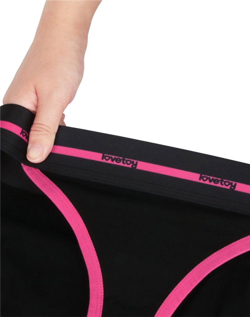 LoveToy - Slut - Bedrukte vibrerende sexy slip - Zwart