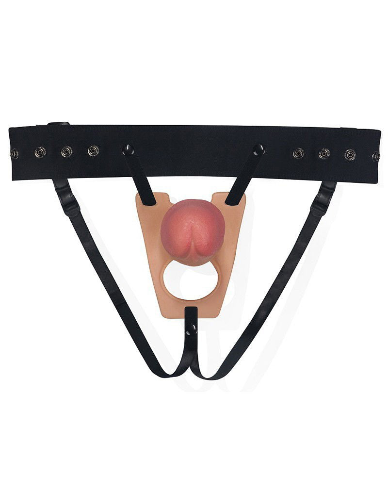 LoveToy - Strap-On Harness met Dildo 22 cm - Nude