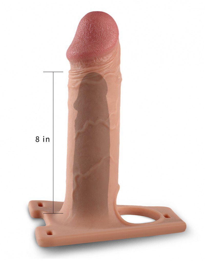 LoveToy - Strap-On Harness met Dildo 22 cm - Nude