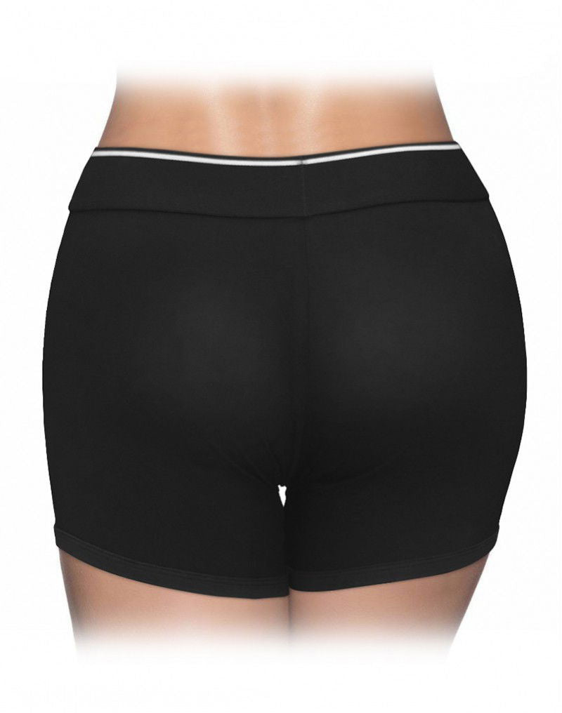 LoveToy - Unisex Strap-On Shorts Size S - Zwart