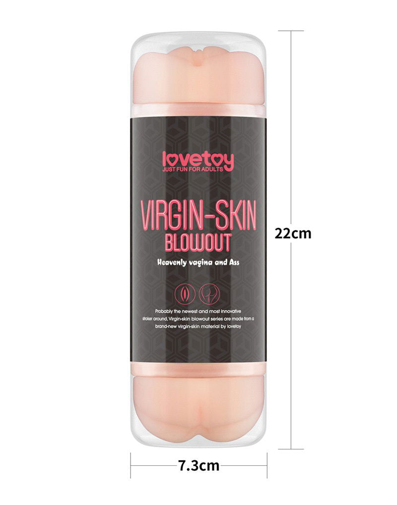 LoveToy - Virgin-Skin Blowout Double Side Stroker - Vagina and Ass