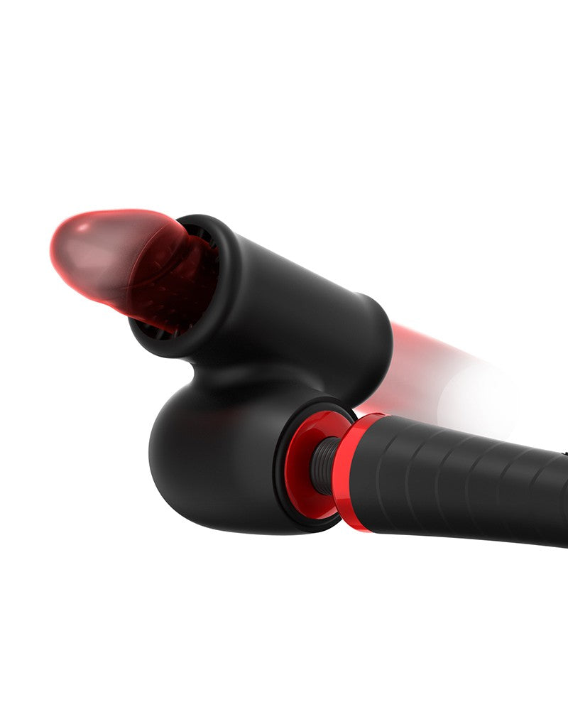 Man.Wand - Man.Wand Xtreme - Wand Vibrator met opzetstukken - Zwart