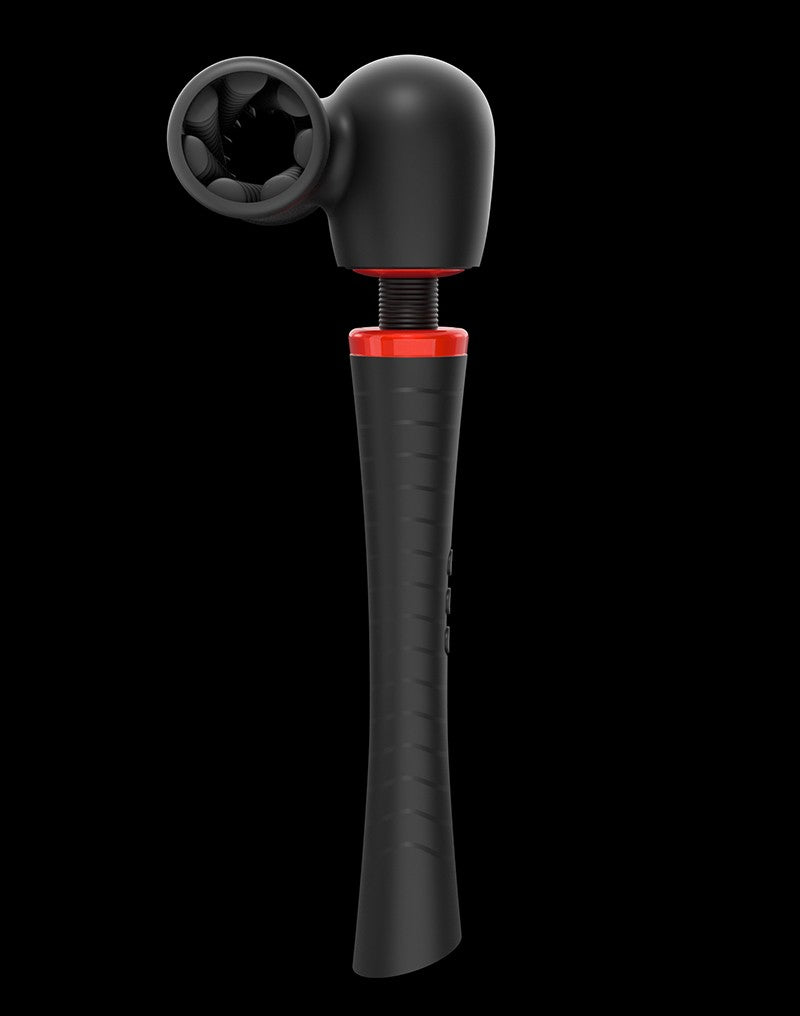 Man.Wand - Man.Wand Xtreme - Wand Vibrator met opzetstukken - Zwart