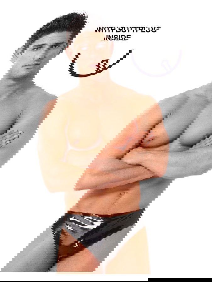 Rimba - Men's Briefs with buttplug inside (10 x 3.5 cm)