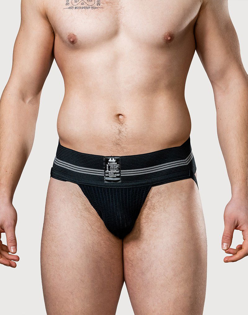 MM - Jockstrap - Zwart (7.5 cm / 3 inch)