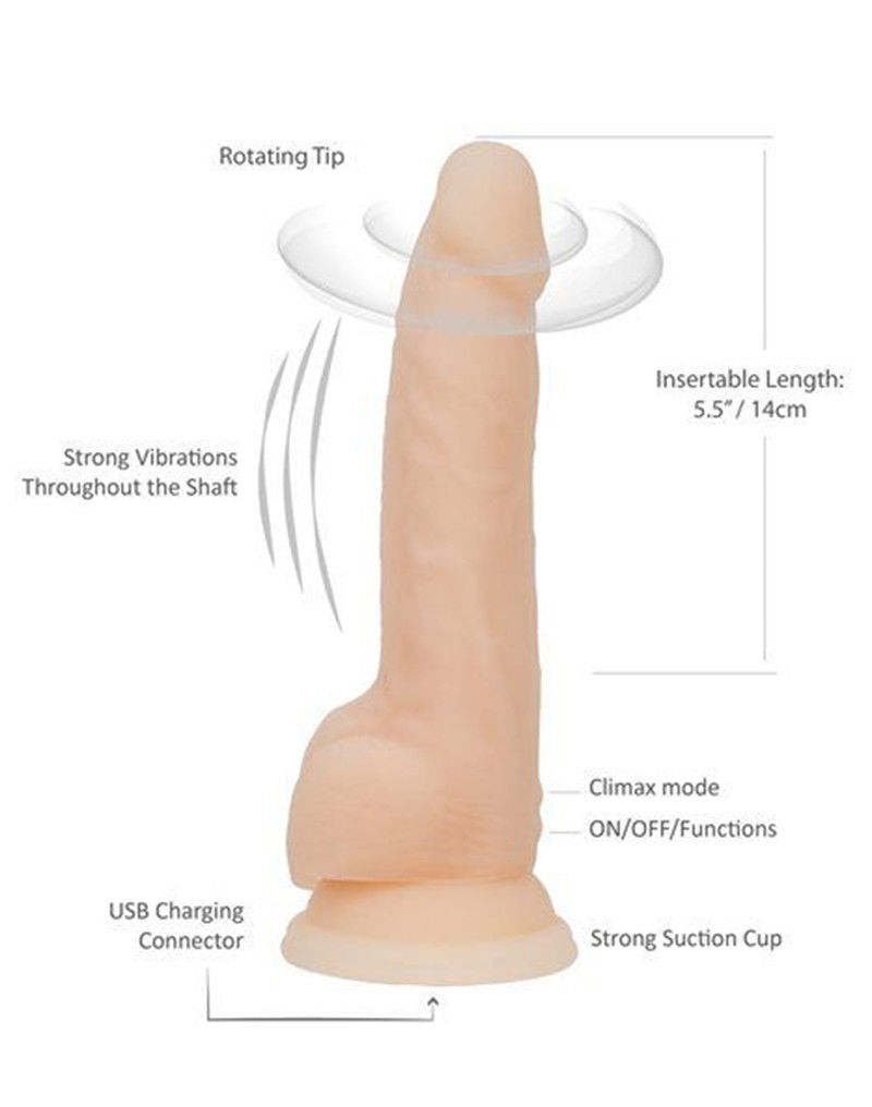 Naked Addiction Rotating & Vibrating Dong