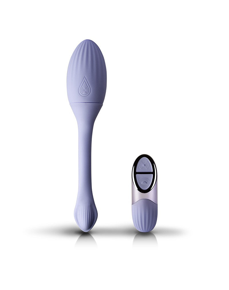 NIYA - NIYA 1 - Vibrerende Kegel Massager met Afstandsbediening - Lichtblauw