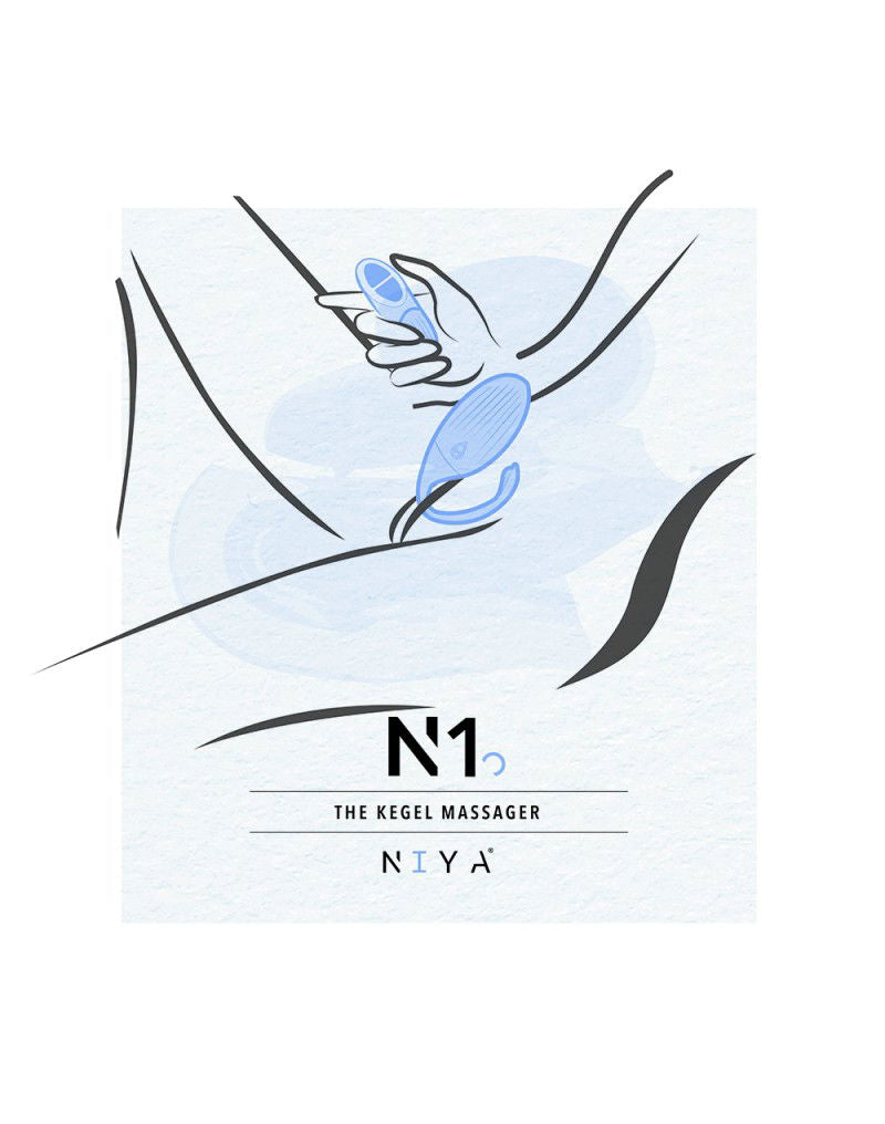 NIYA - NIYA 1 - Vibrerende Kegel Massager met Afstandsbediening - Lichtblauw