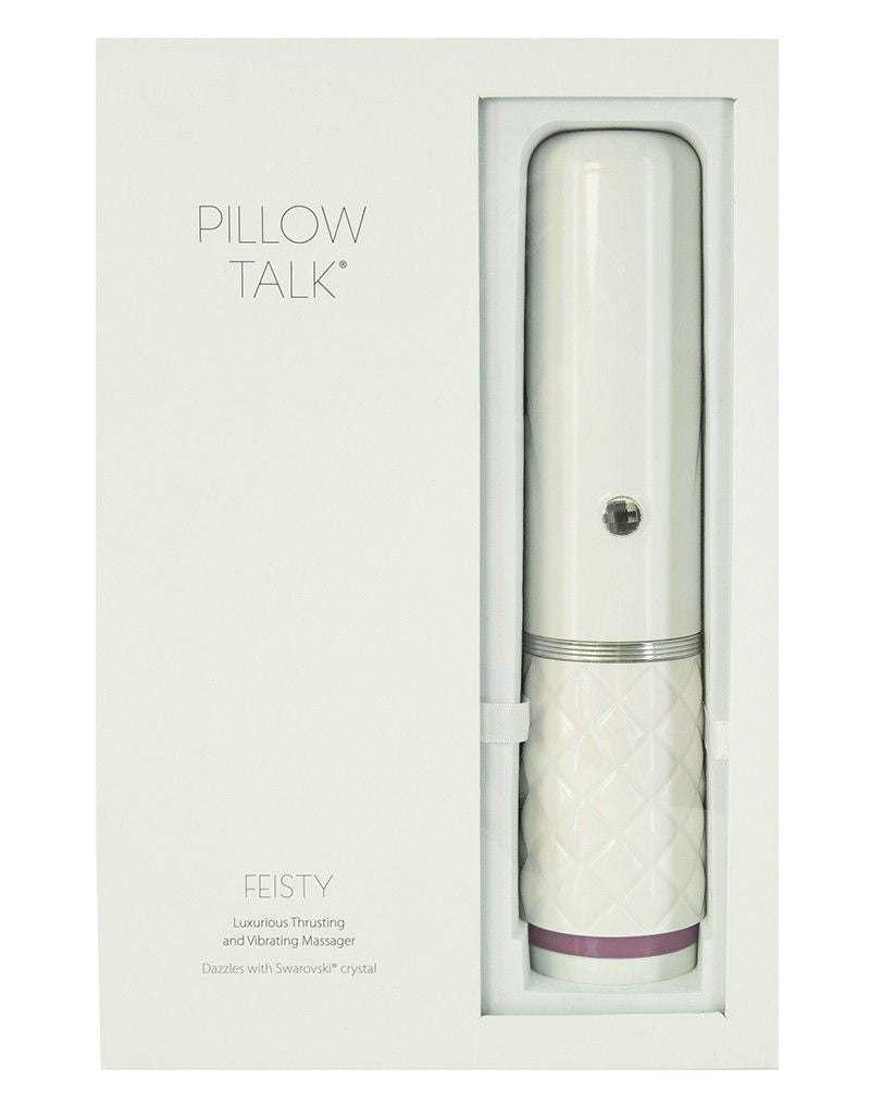 Pillow Talk - Feisty - Thrusting Vibrator - Roze