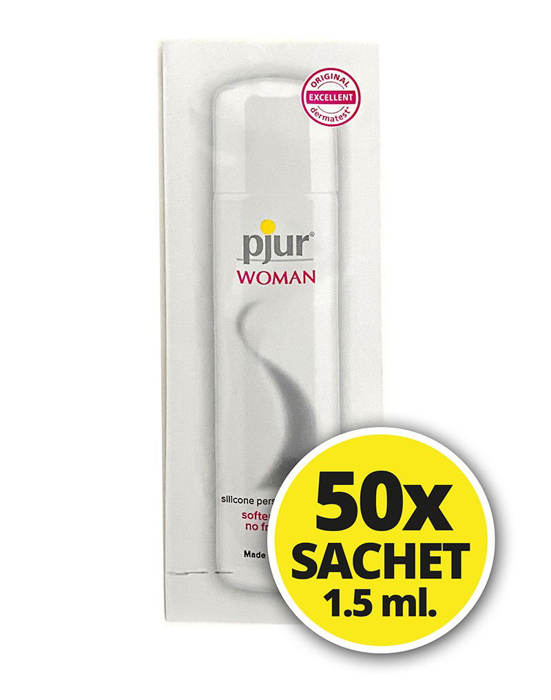 pjur - Woman - Glijmiddel op siliconenbasis - 50 sachets van 1.5 ml
