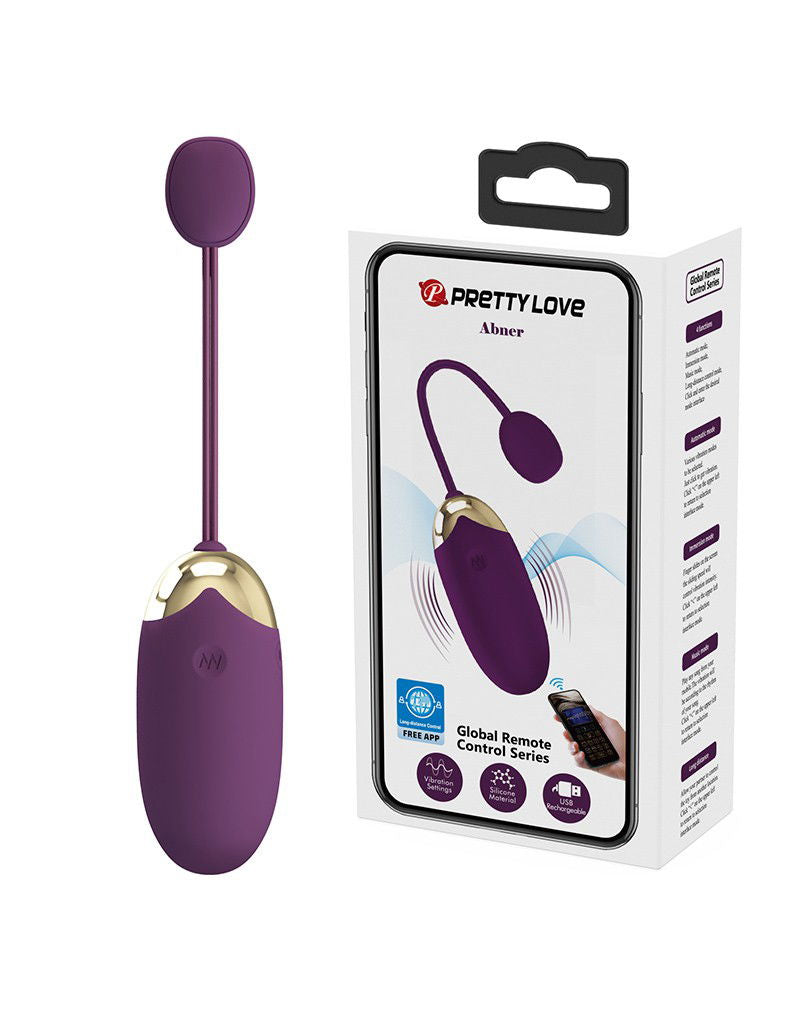 Pretty Love - Abner - Draagbare Vibrator met Appbediening - Paars