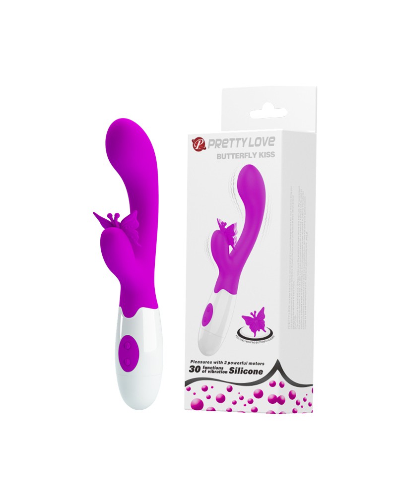 Pretty Love - Butterfly Kiss - Rabbit Vibrator - Roze