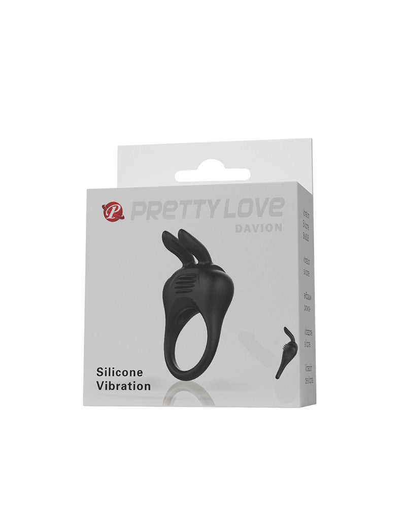 Pretty Love - Davion - Cockring Vibrator - Zwart