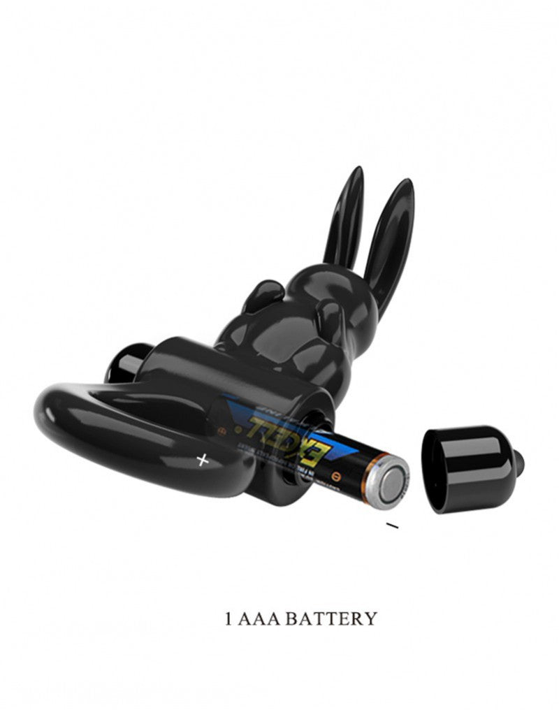 Pretty Love - Exciting Ring - Vibrerende Cockring - Zwart