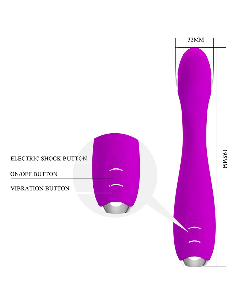 Pretty Love - Homunculus - Elektrische Shock Vibrator - Paars