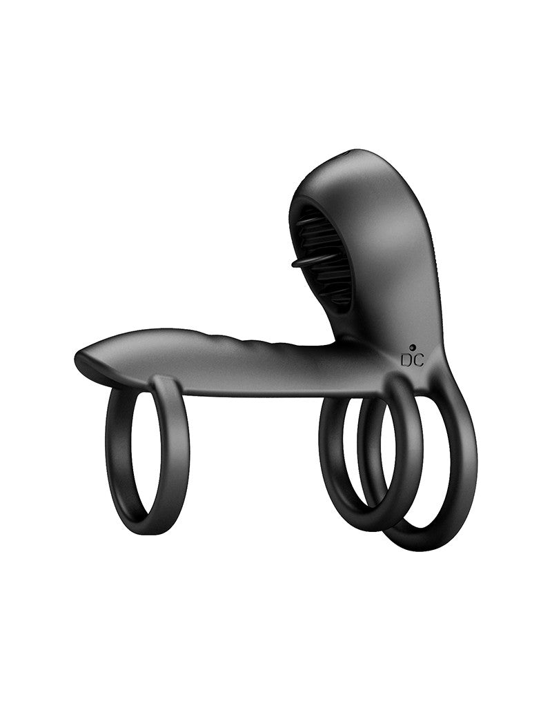 Pretty Love - Jammy - Cock Ring Vibrator met Clitoris Stimulator - Zwart