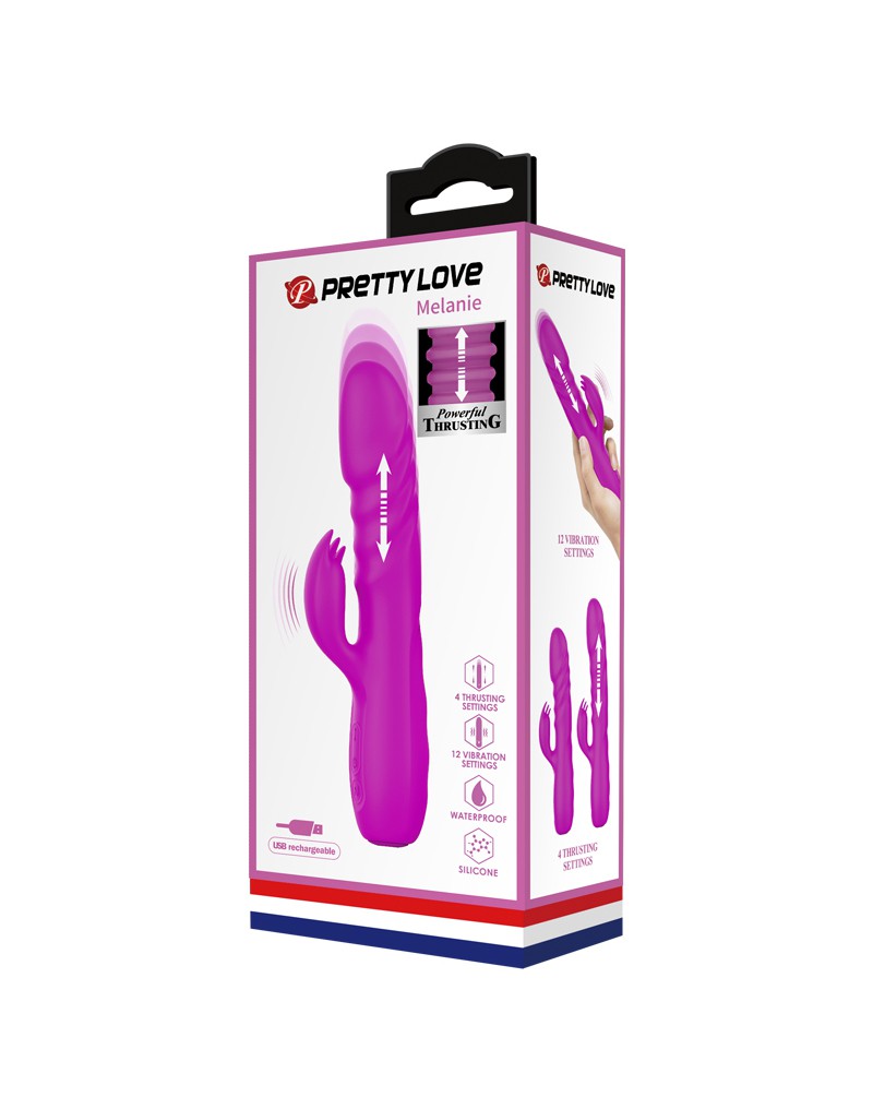 Pretty Love - Melanie - Rabbit Vibrator - Roze