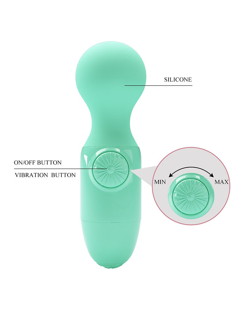 Pretty Love - Mini Stick - Mini Wand Vibrator - Groen