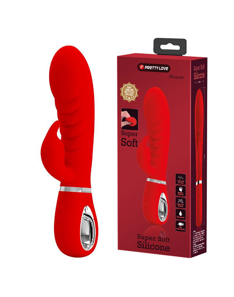 Pretty Love - Prescott - Rabbit Vibrator - Rood