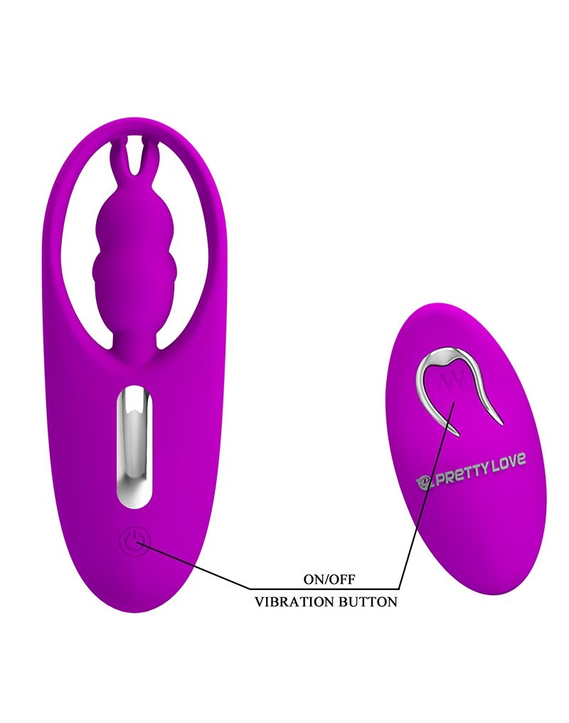 Pretty Love - Wild Rabbit - Clitoris Stimulator met Afstandsbediening - Roze
