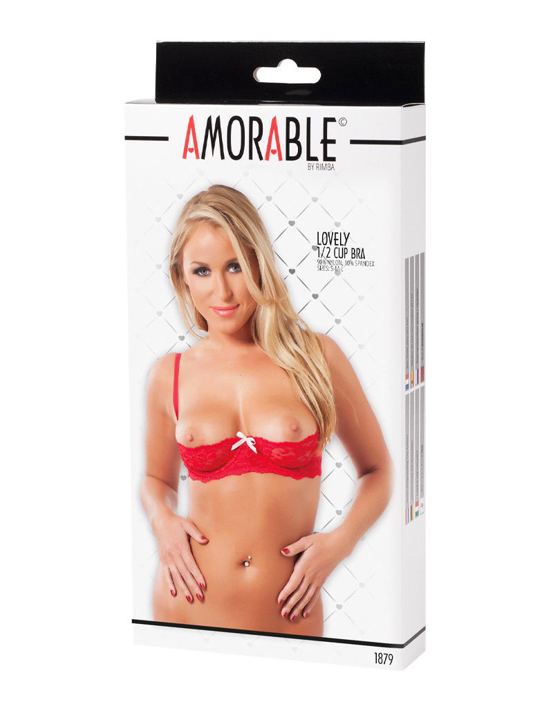 Amorable by Rimba - 1/2 Cup BH - Rood