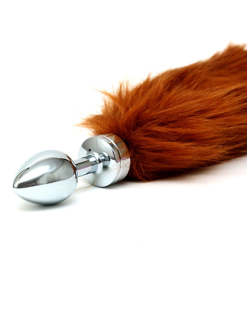 Rimba - Buttplug met bruine staart (unisex)