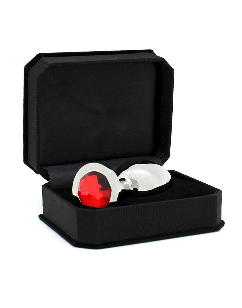 Rimba - Buttplug GROOT met kristal, massief  (unisex)