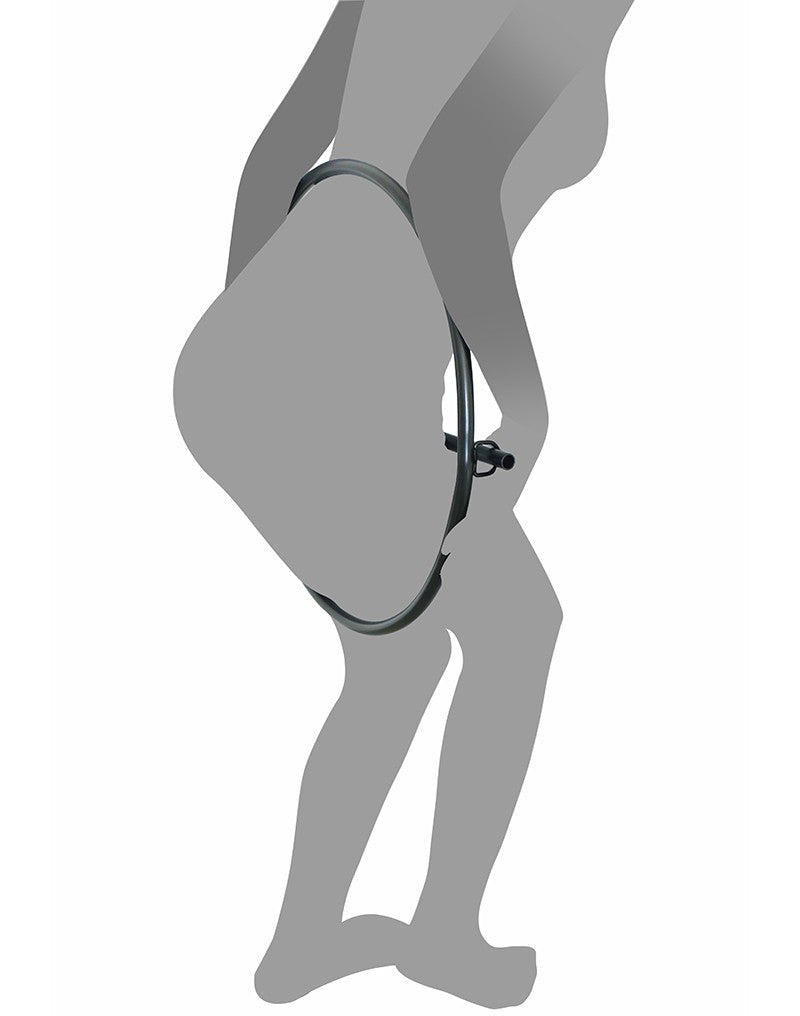 Rimba Restraint Ring met leren boeien en hangslot