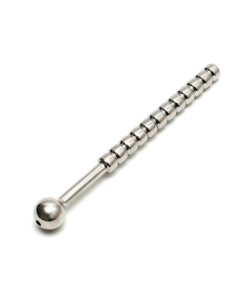 Rimba - Ribbed Urethral plug hollow Ø 10 mm