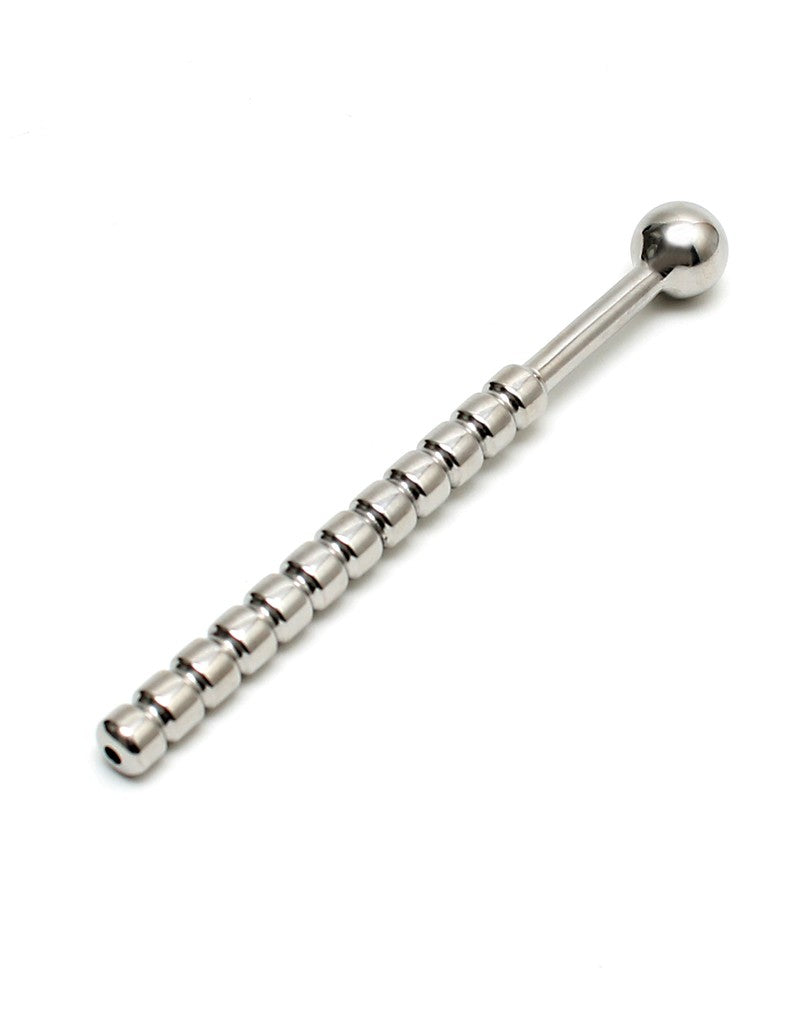 Rimba - Ribbed Urethral plug hollow Ø 10 mm