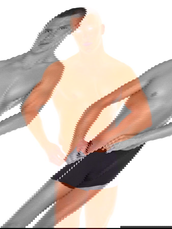 Amorable by Rimba - Boxershort met 2 ritsen - One Size - Zwart