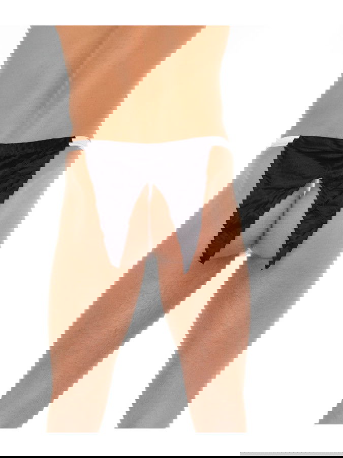 Amorable by Rimba - Rokkostuum string - One Size - Wit / Zwart