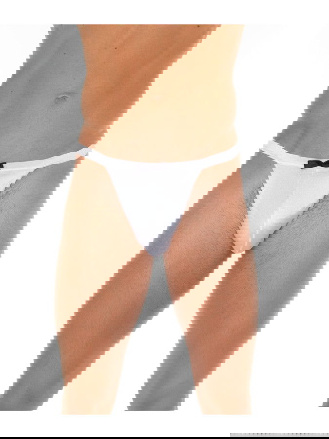 Amorable by Rimba - Rokkostuum string - One Size - Wit / Zwart