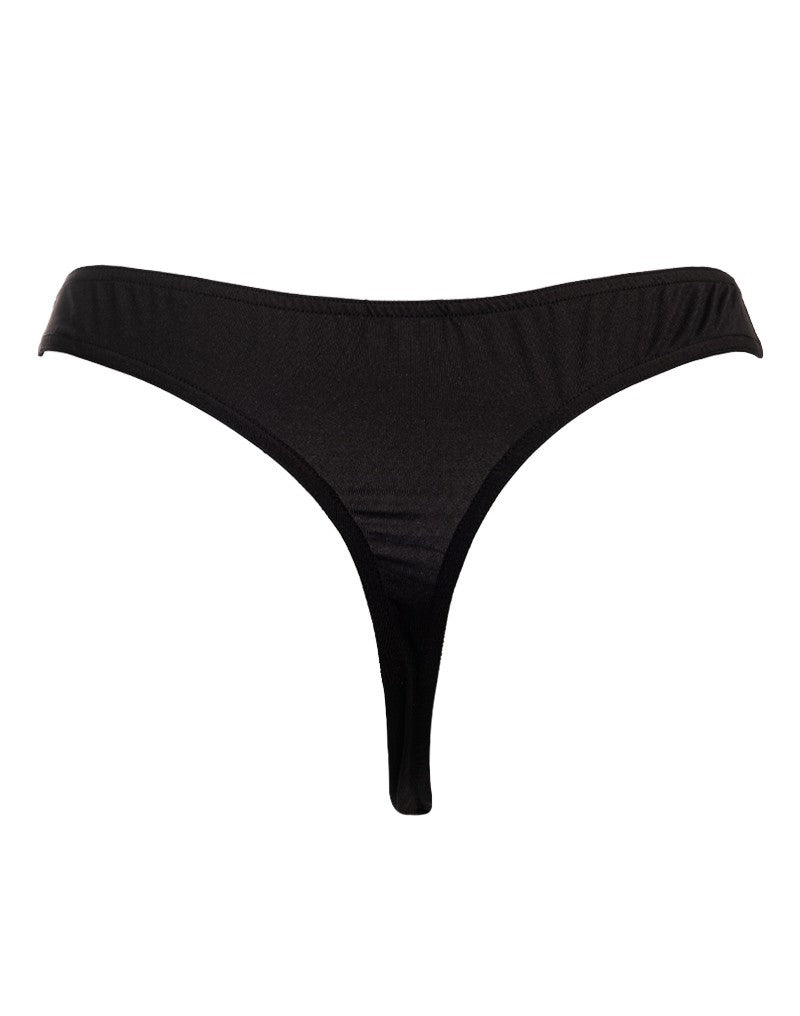 Amorable by Rimba - String met netstof - One Size - Zwart