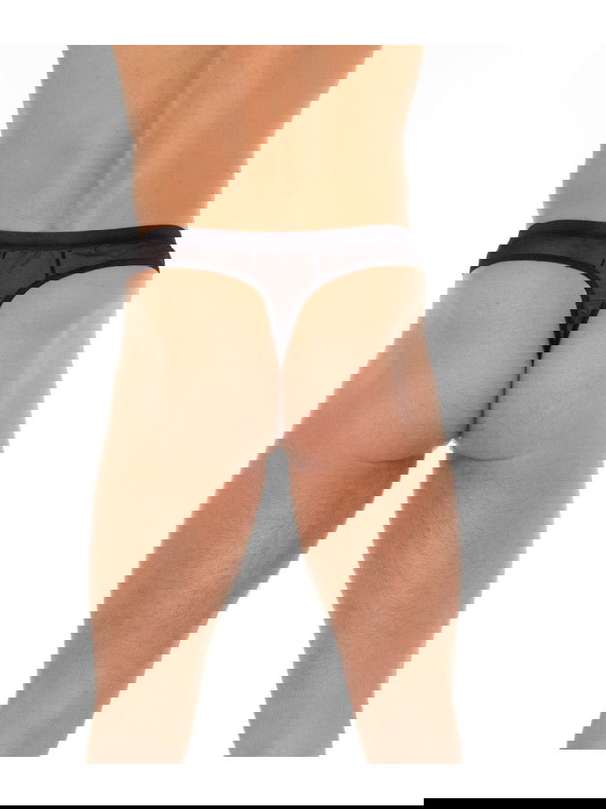 Amorable by Rimba - Doorzichtige string - One Size - Zwart