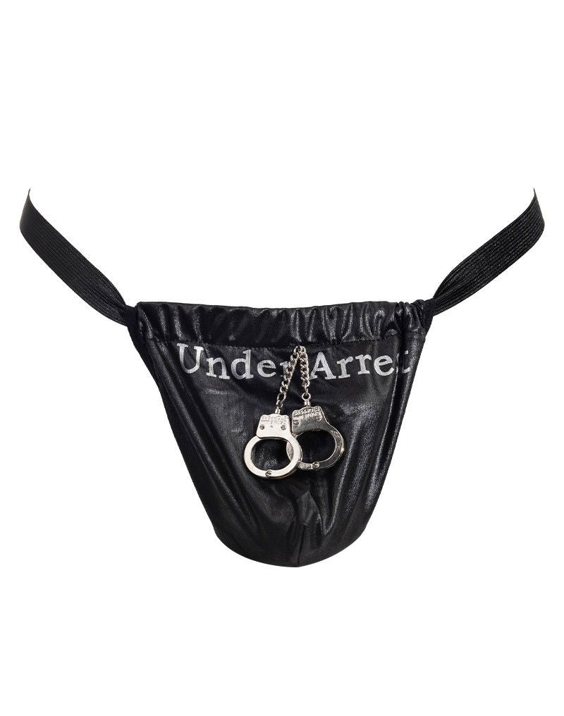 Amorable by Rimba - String met tekst - One Size - Zwart