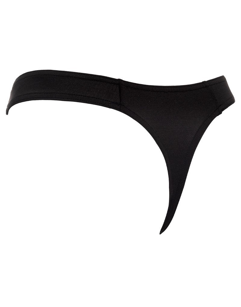 Amorable by Rimba - String met ritssluiting - One Size - Zwart