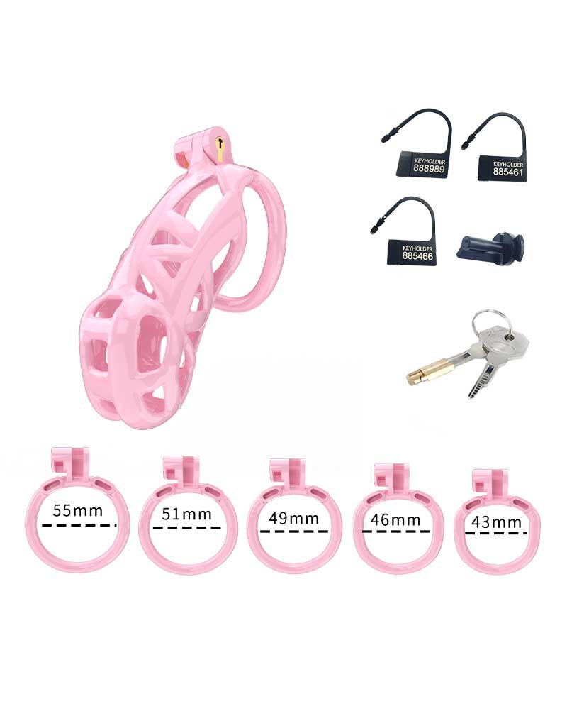 Rimba P-Cage - P-Cage PC01 - Peniskooi Maat L - Roze