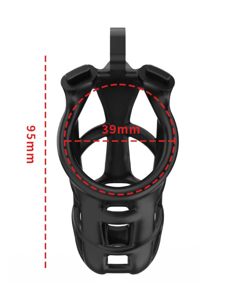 Rimba P-Cage - P-Cage PC01 - Peniskooi Maat M - Zwart