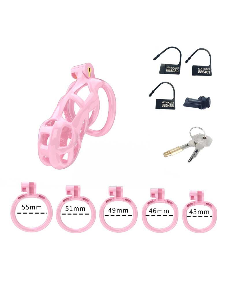 Rimba P-Cage - P-Cage PC01 - Peniskooi Maat M - Roze