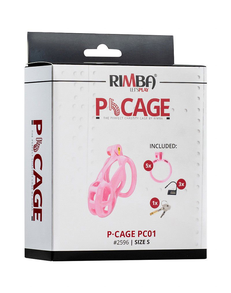 Rimba P-Cage - P-Cage PC01 - Peniskooi Maat S - Roze