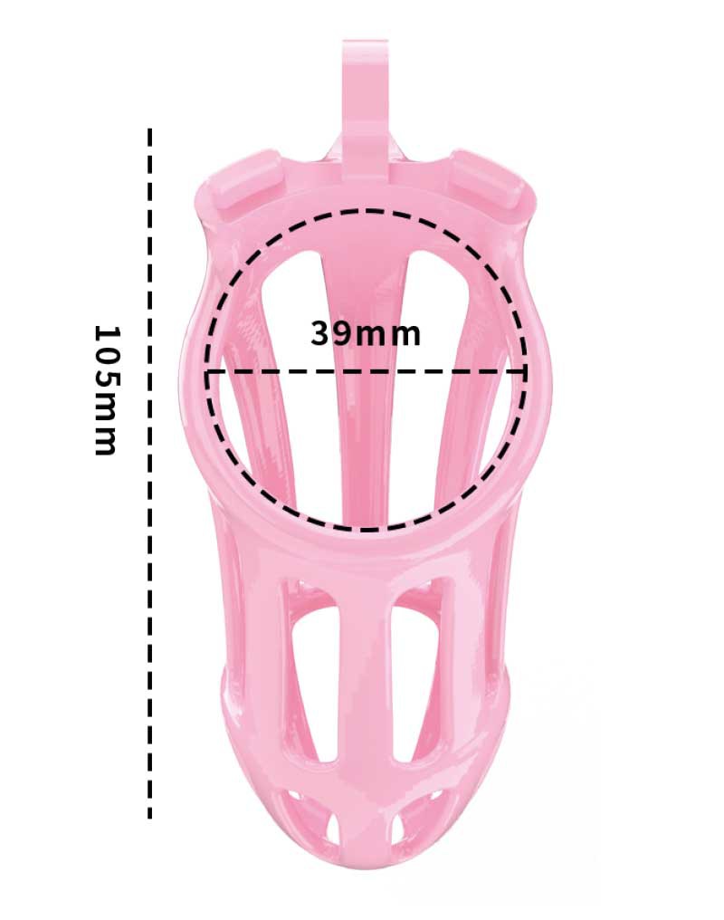Rimba P-Cage - P-Cage PC02 - Peniskooi Maat L - Roze