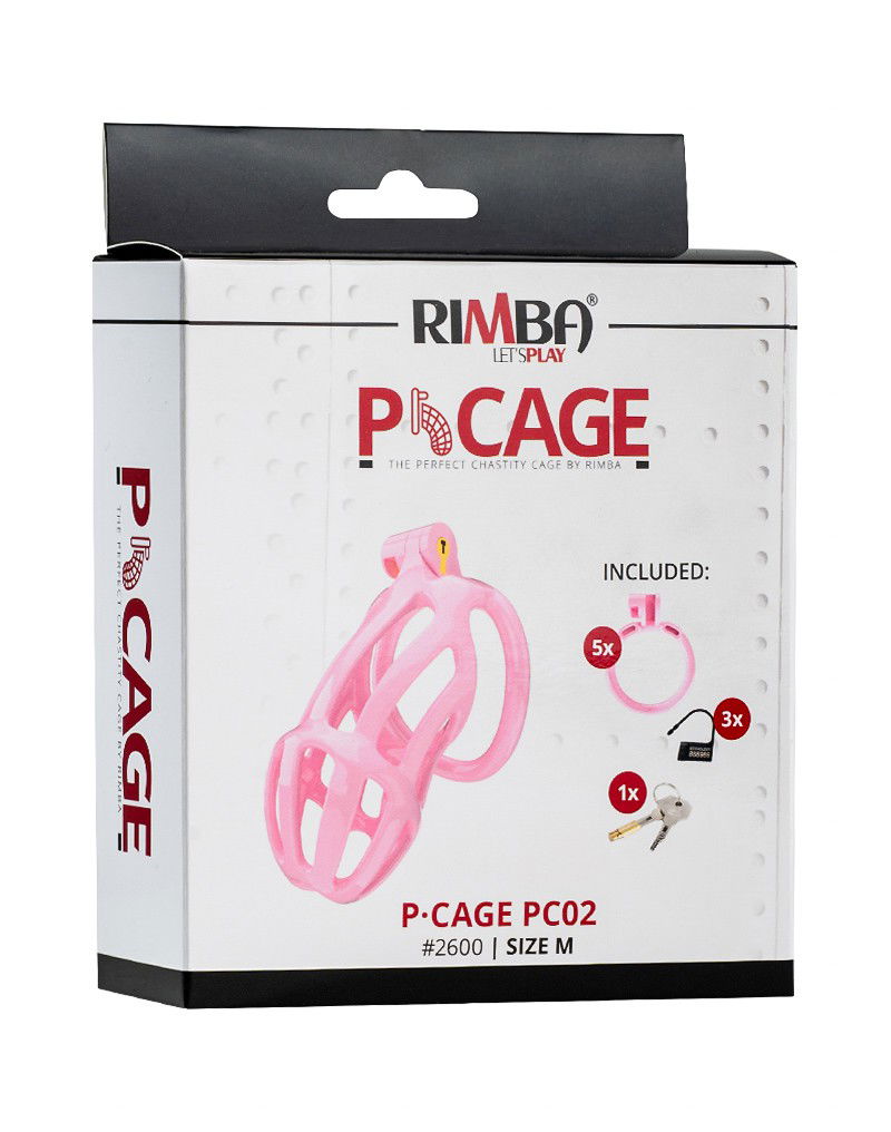 Rimba P-Cage - P-Cage PC02 - Peniskooi Maat M - Roze
